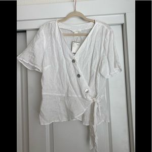 Linen H&M Top- NWT